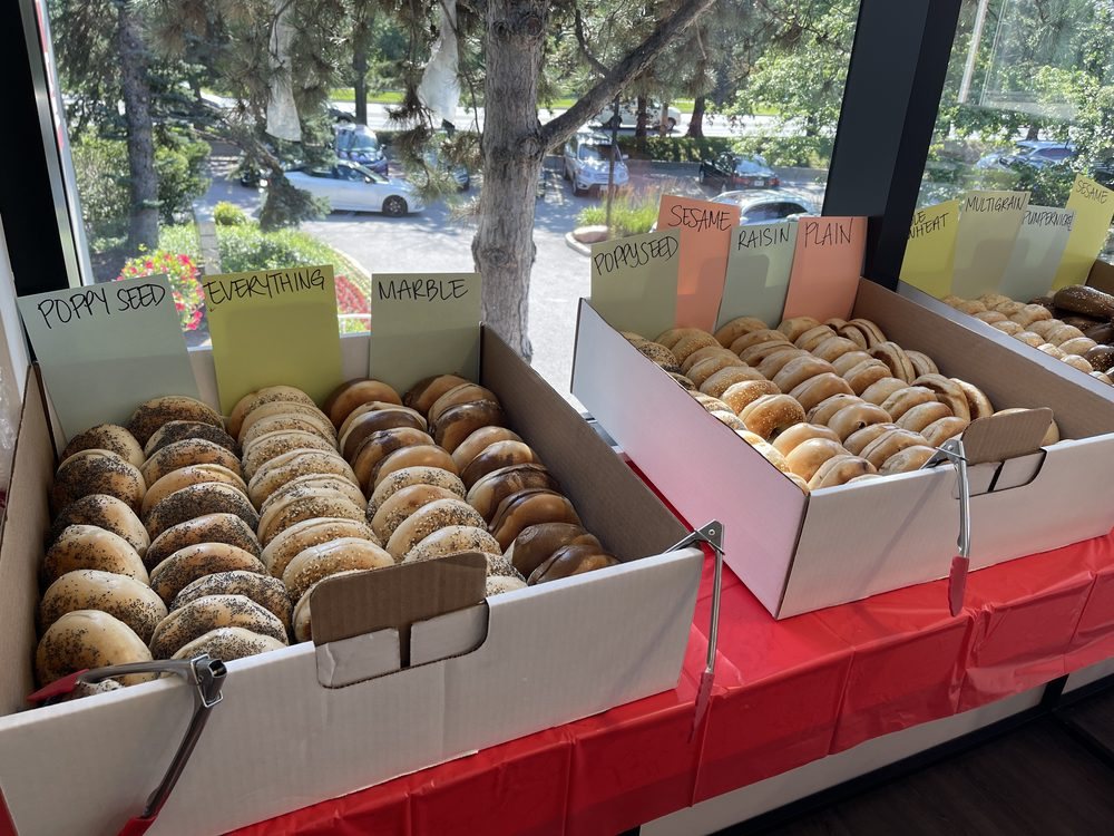 Bagel bar setup